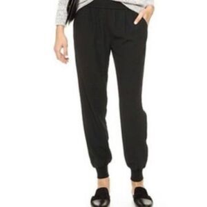 Joie black pull on jogger pants size large